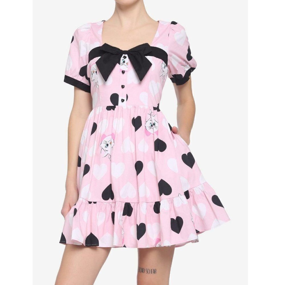 Disney The Aristocats Marie Collared Heart Dress XS, S, M